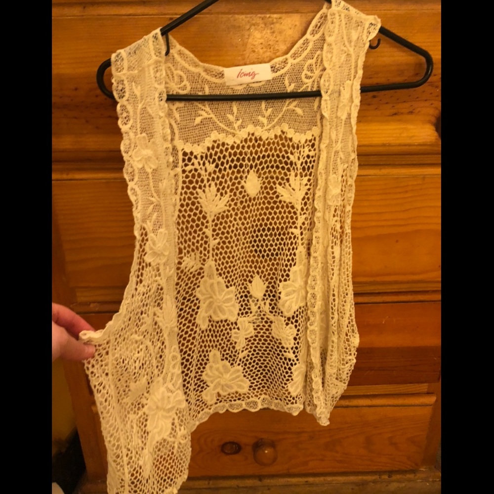 Vintage Icing Crochet Vest Size S/M